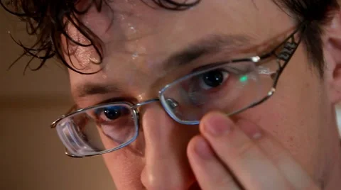 The man in glasses Stock Footage 47559141
