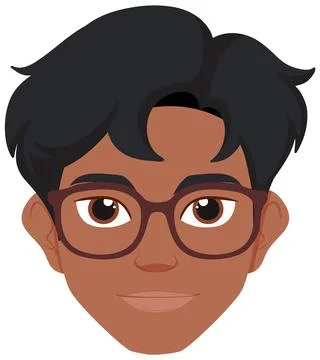 Man with Glasses Vector Illustration Stock Illustration