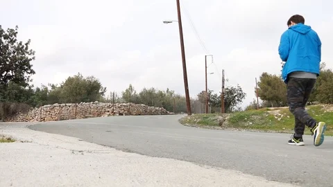 Man go to the way Stock Footage 98990530