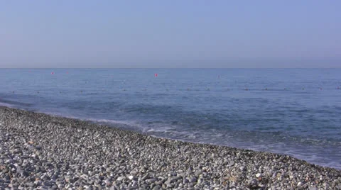 The man goes on a beach Stock-Footage 26351132