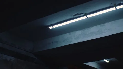 A man goes in the evening underpass Stock-Footage 131401017