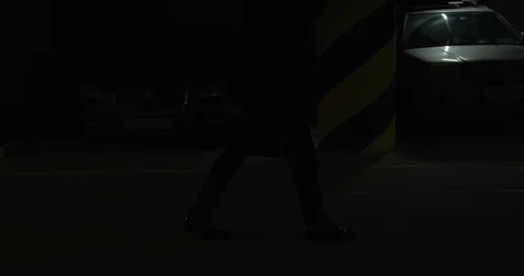 Man going in parking Stock-Footage 86559666