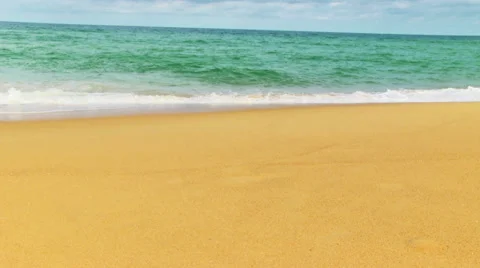 Man Going On The Tropical Beach Stock Footage 59998466