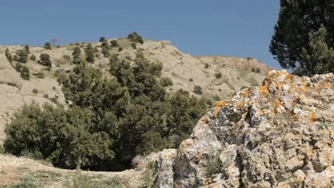 Man got on the mountain Stock Footage 101971800