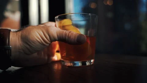 Man grabs an old fashioned up close. Stock Footage 223218418