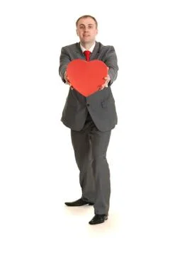 Man in gray suit Stock Photos