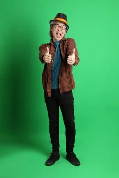 Man in Green Stock Photos