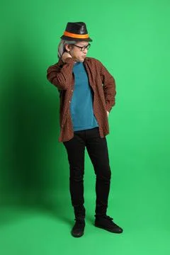 Man in Green Stock Photos