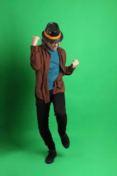 Man in Green Stock Photos