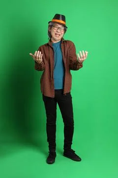 Man in Green Stock Photos