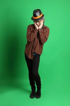 Man in Green Stock Photos