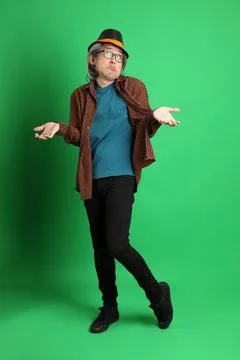 Man in Green Stock Photos