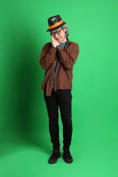 Man in Green Stock Photos