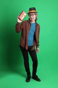 Man in Green Stock Photos
