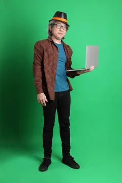 Man in Green Stock Photos