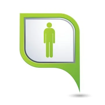 Man GREEN pointer Stock Illustration