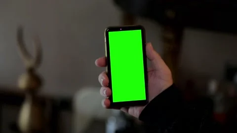 Man Green Screen Talking with a Mobile Telephone  Video stock 238031617