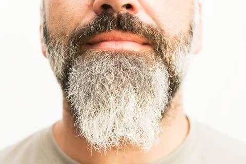 Man with grey beard Stock Photos