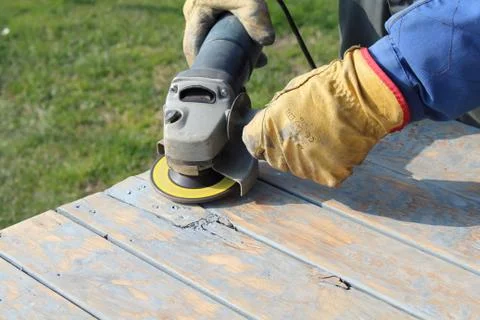Man with Grinder Stock Photos
