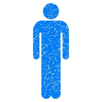 Man Grunge Icon Stock Illustration