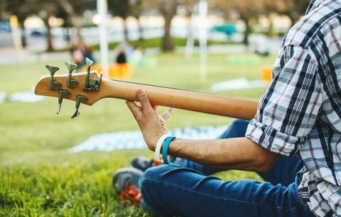 Man with guitar Stock Photos