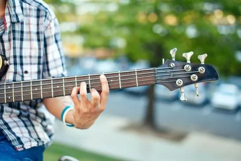 Man with guitar Stock Photos