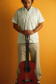 Man With A Guitar Stock Photos