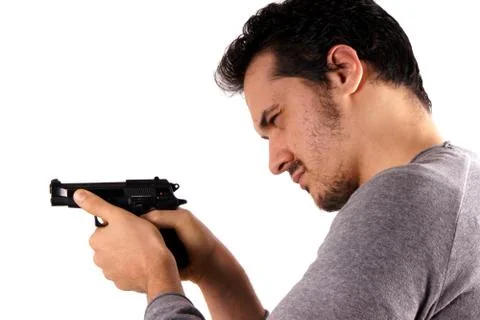 Man with gun Stock Photos