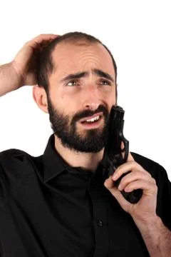 Man with gun Stock Photos