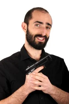 Man with gun Stock Photos