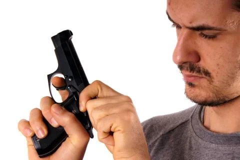Man with gun Stock Photos