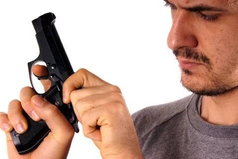 Man with gun Stock Photos