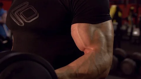 The man in the gym is engaged Stock Footage 81264189