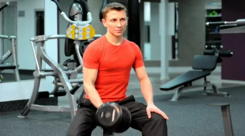 Man in gym Vidéo 645894