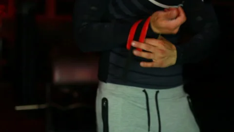 The man in the gym. Video stock 91092216