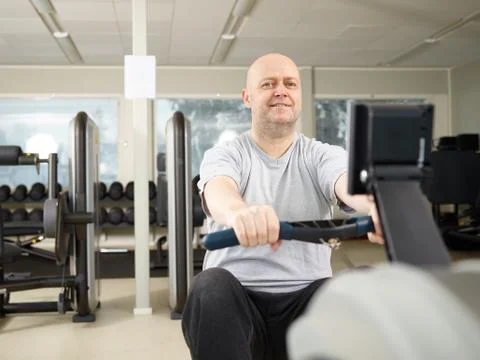 Man in the gym Stock Photos