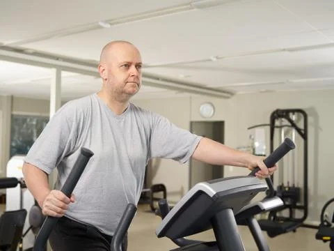 Man in the gym Stock-Fotos