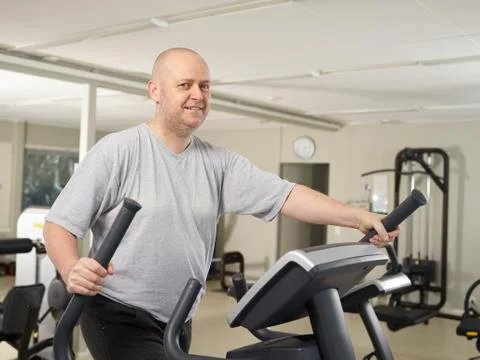 Man in the gym 写真素材