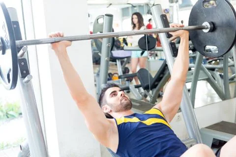 Man at the gym Stock Photos