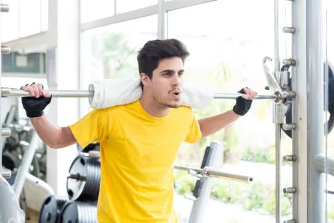 Man at the gym Stock Photos