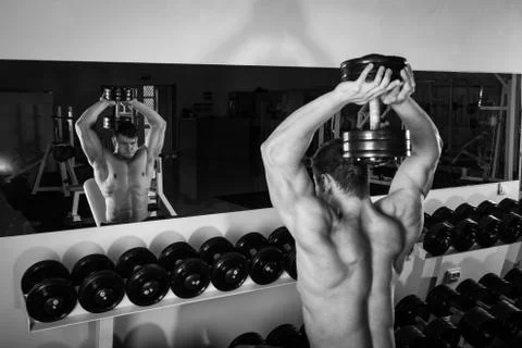 Man at the gym Stock Photos