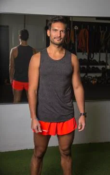 Man in a gym Stock-Fotos