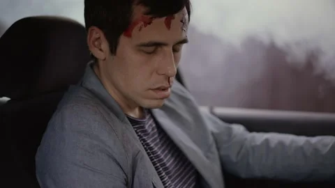 The man had an accident Stock Footage 157256291