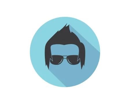 Man hairstyle element icon vector illustration Stock Illustration