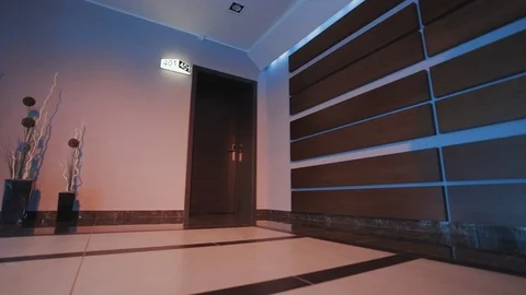 Man in the hallway of the hotel Stock-Footage 87196840