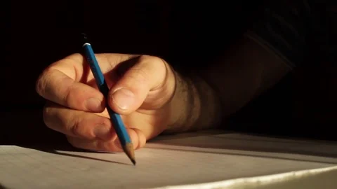 Man hand drawing Stock Footage 75061256