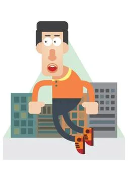 Man With Hand Gesture Stock-Illustration