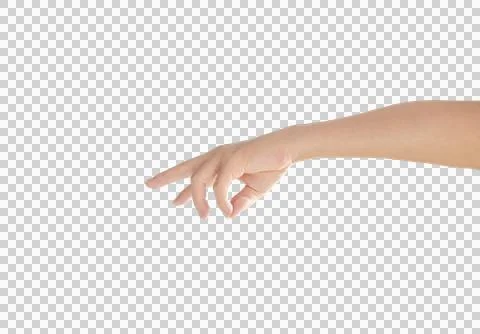 Man hand isolated. Stock Photos