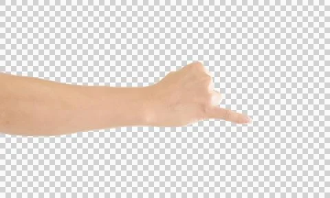 Man hand isolated. Stock Photos
