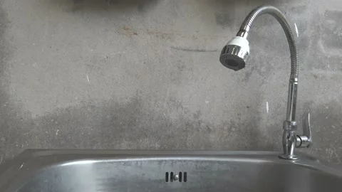 Man Hand Opening and Closing Tap. Stock Footage 134011239